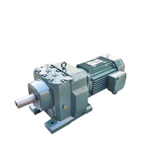 REDSUN R137 Series  helical speed reducers gearbox with 2.2~55KW AC motor